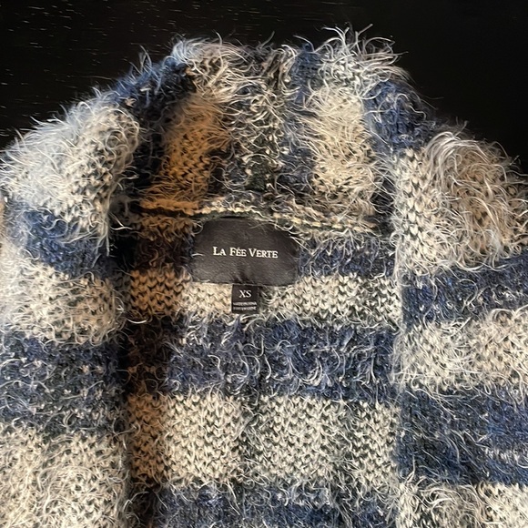 Anthropologie “La Fée Verte” Eyelash Cardigan Sweater - XS - Picture 4 of 7